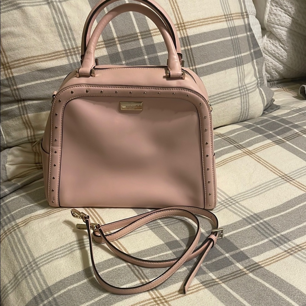 Kate Spade Pink Handbag with Studded Details